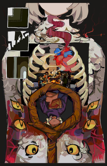 Dungeon Meshi Ribcage Dungeon Meshi Ribcage